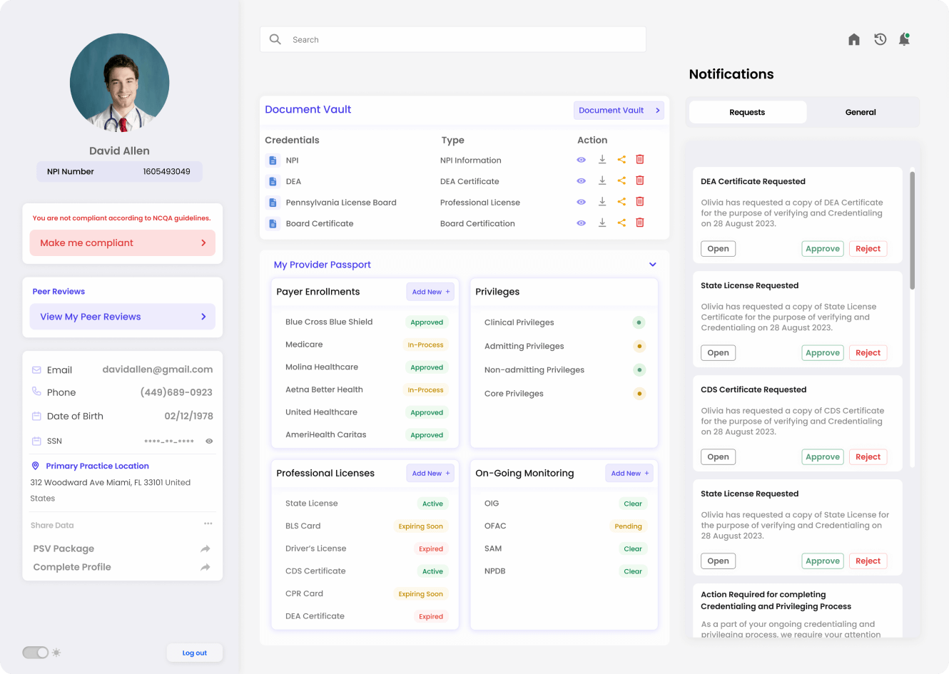 Provider credentialing transformation - healthcare workflow optimization